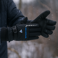 Waterproof Winter Gloves - Windproof Shell - Non-Slip Palm