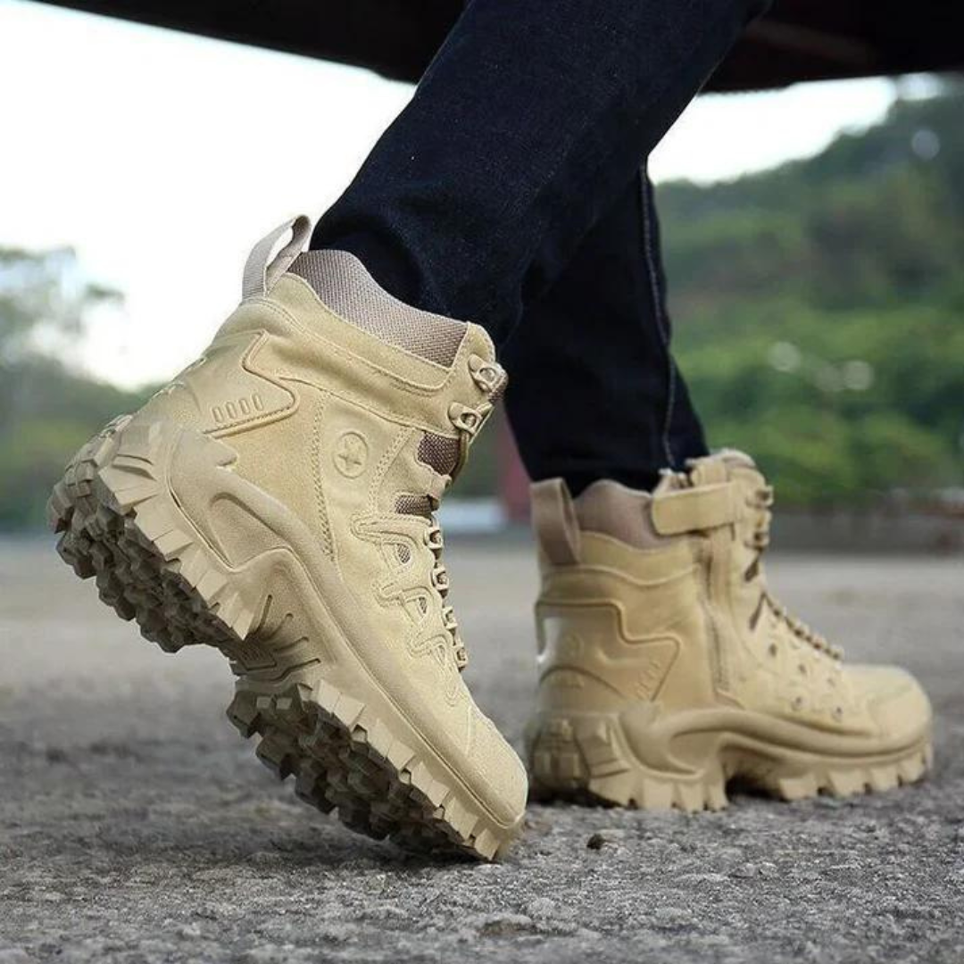 Waterproof Tactical Boots – All-Terrain Grip – Lightweight