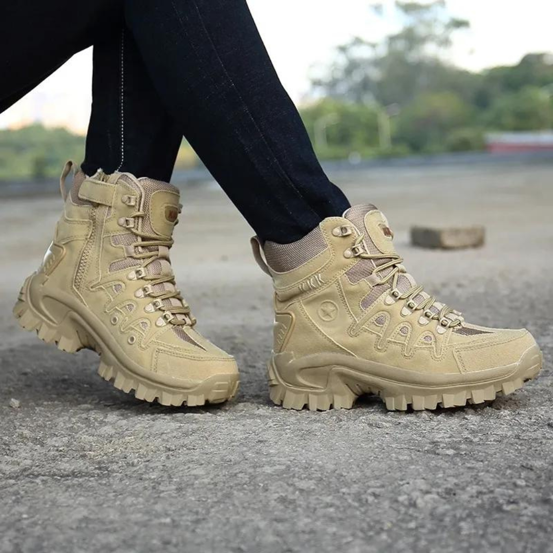 Waterproof Tactical Boots – All-Terrain Grip – Lightweight