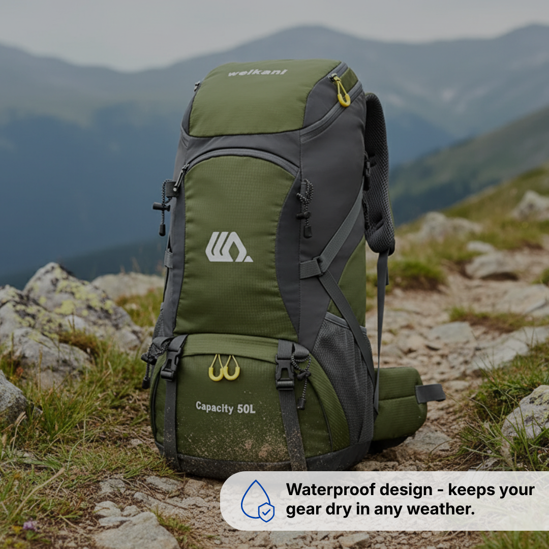Outdoor Backpack 50L – Lightweight – Large Capacity