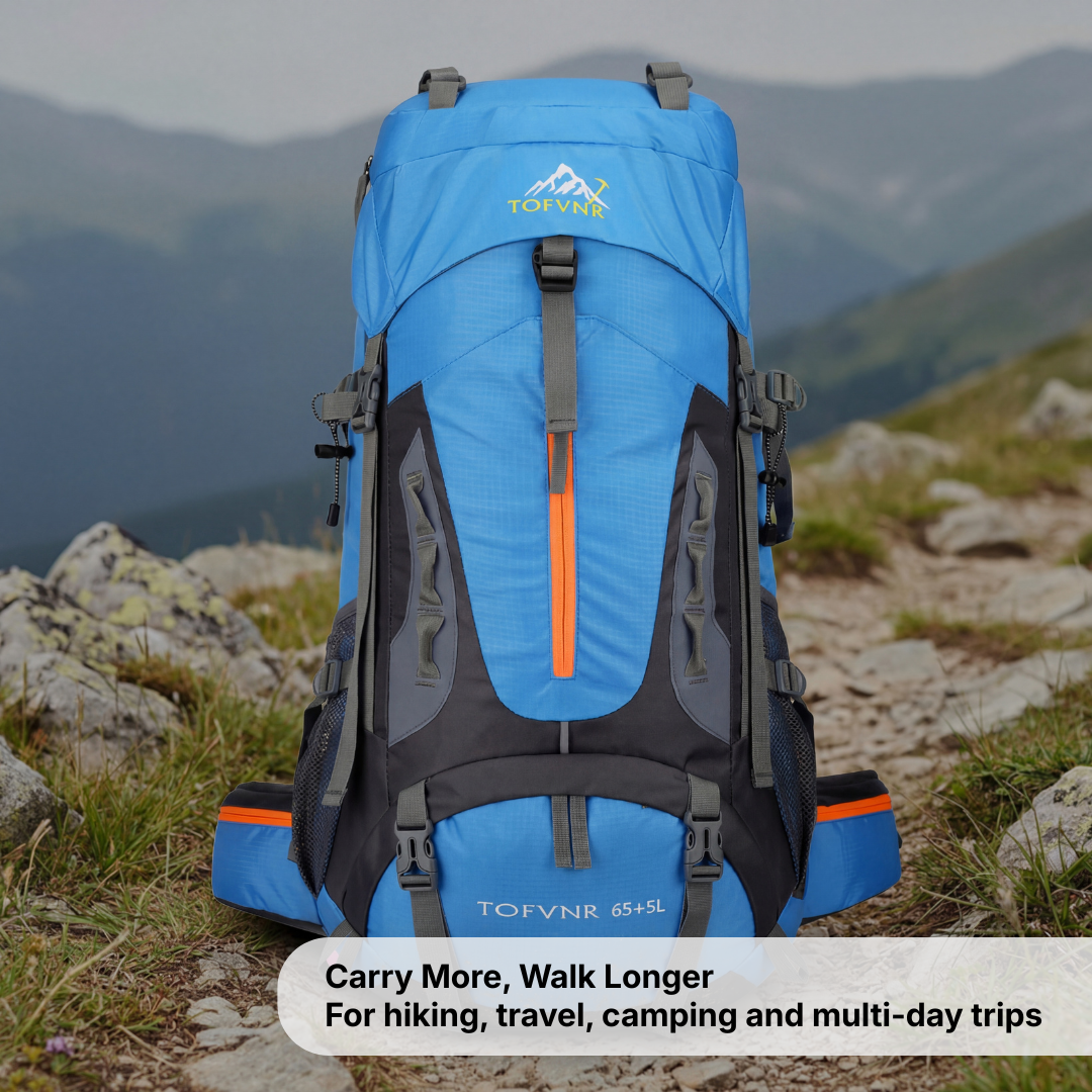 Hiking Backpack 60L – Waterproof – Trekking & Travel