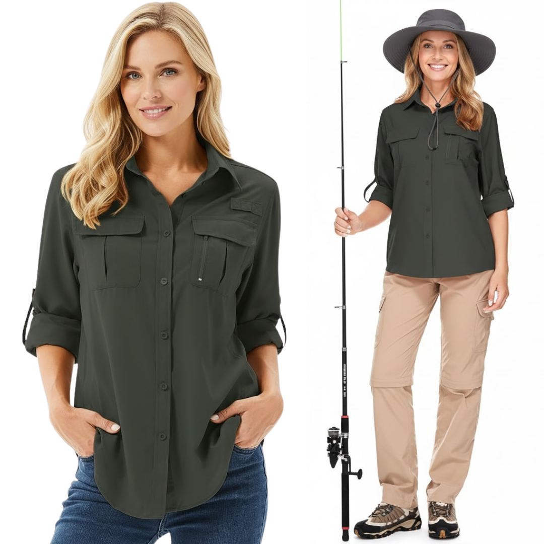 Women’s Outdoor Hiking Shirt – Breathable – Quick-Dry