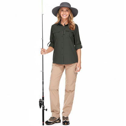 Women’s Outdoor Hiking Shirt – Breathable – Quick-Dry