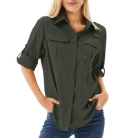 Women’s Outdoor Hiking Shirt – Breathable – Quick-Dry