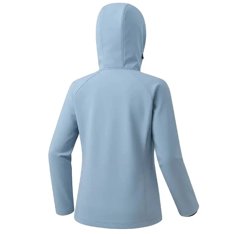 Women's Softshell Jacket - Water-Resistant & Hooded - Fleece Lined