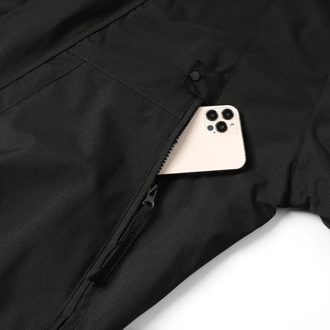 Waterproof Rain Jacket - Unisex Windbreaker with Hood