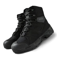 Men's Tactical Boots - Waterproof & High-Top Support - Slip-Resistant Sole
