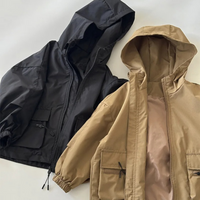 Kids Rain Jacket - Waterproof & Lined - Hooded Boys' Jacket