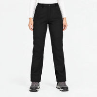 Fleece Lined Pants for Women - Softshell Hiking Pants - Reinforced Knees