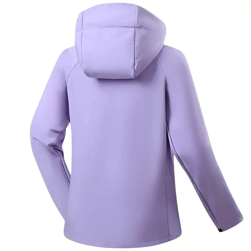 Women's Softshell Jacket - Water-Resistant & Hooded - Fleece Lined