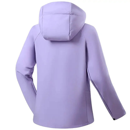 Women's Softshell Jacket - Water-Resistant & Hooded - Fleece Lined