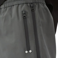 Rain Pants - Full-Length Side Zippers - Water-Repellent & Windproof