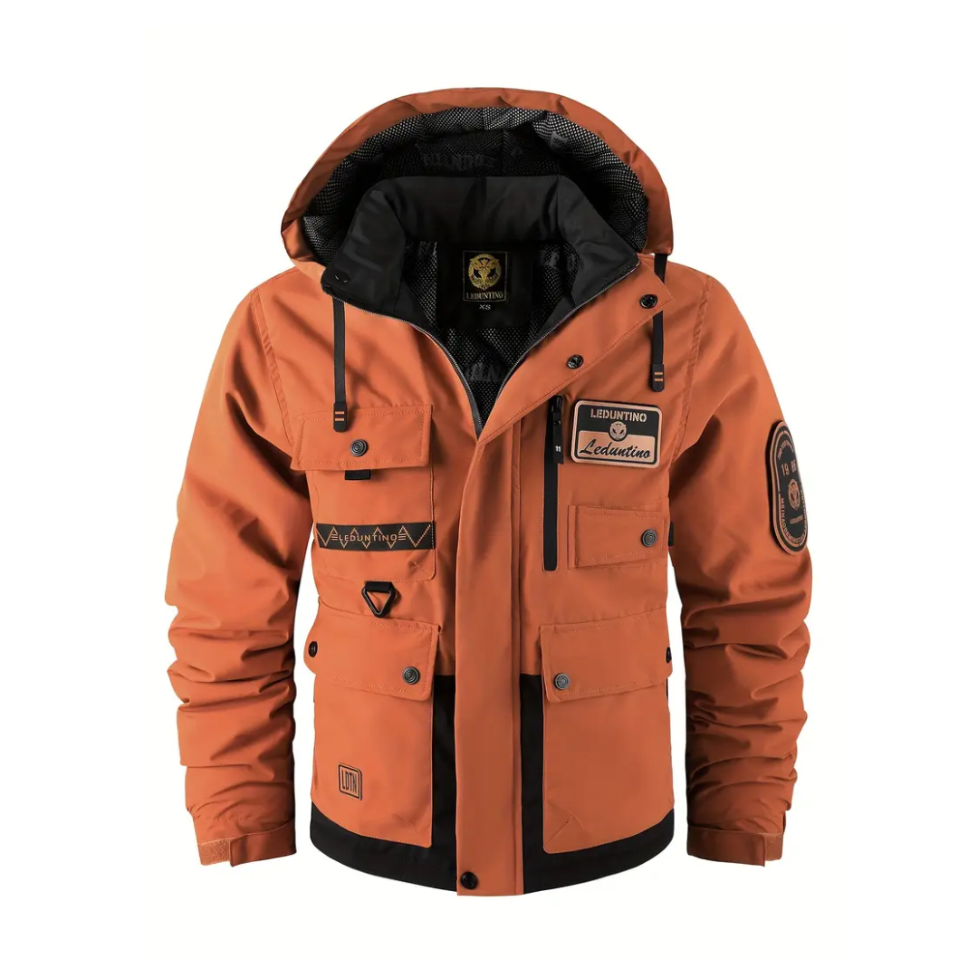 Steppjacke Herren mit Kapuze - Abnehmbar - Gefüttert