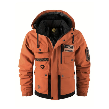 Steppjacke Herren mit Kapuze - Abnehmbar - Gefüttert