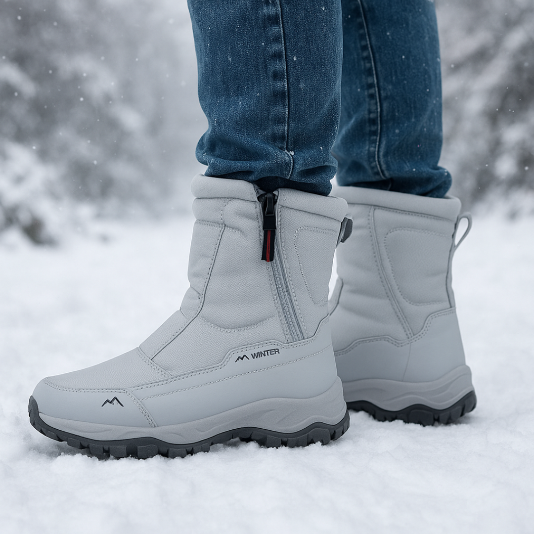 Winterstiefel Damen Wasserdicht & Gefüttert Oxford Gewebe