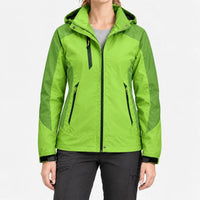 Women's Windbreaker Jacket - Detachable Hood - Windproof & Water-Repellent