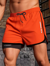 2-in-1 Swim Trunks - Quick-Drying - Double Layer