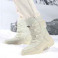 Women's Winter Boots - Waterproof & Warm Lined - Unisex Slip-On