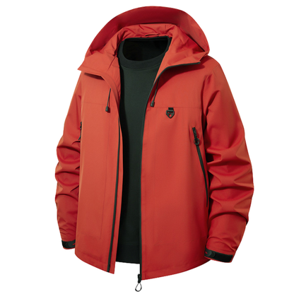 Men's Rain Jacket - Waterproof 5,000mm, Windproof Hood