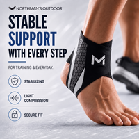 Ankle Brace - Adjustable Compression Ankle Support - Open Heel