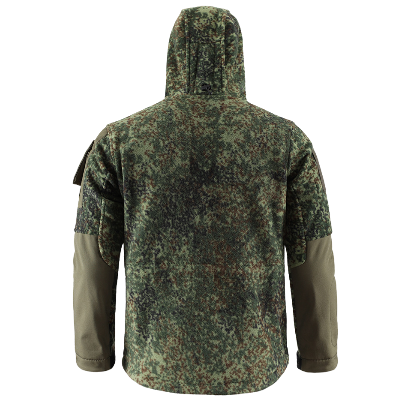 Men's Fleece Jacket - Hooded Tactical Softshell - Camo & Solid Colors