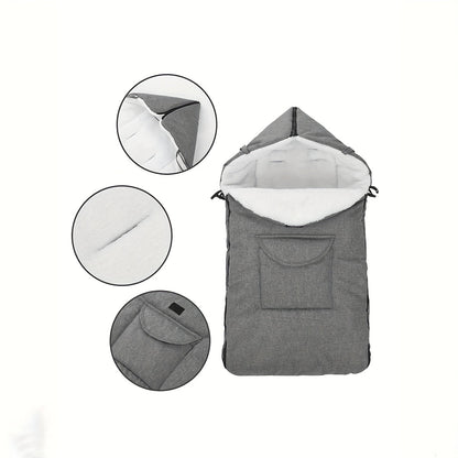 Stroller Footmuff for Winter - Kick-Proof Design - Thick & Warm Lined