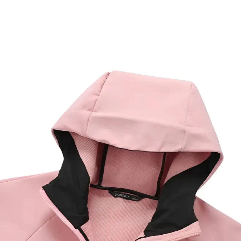 Women's Softshell Jacket - Water-Resistant & Hooded - Fleece Lined