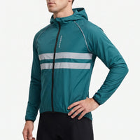 Cycling Jacket for Men - Windproof & Reflective - Packs Into Its Pocket