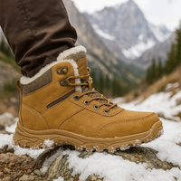 Men's Winter Boots - Waterproof & Warm Lined - Non-Slip Grip