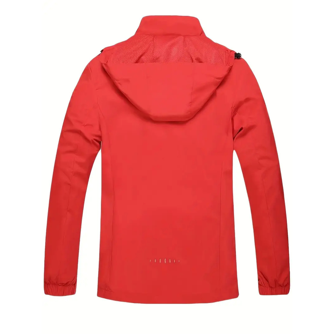 Men's Rain Jacket - Waterproof with Sealed Seams - Adjustable Hood