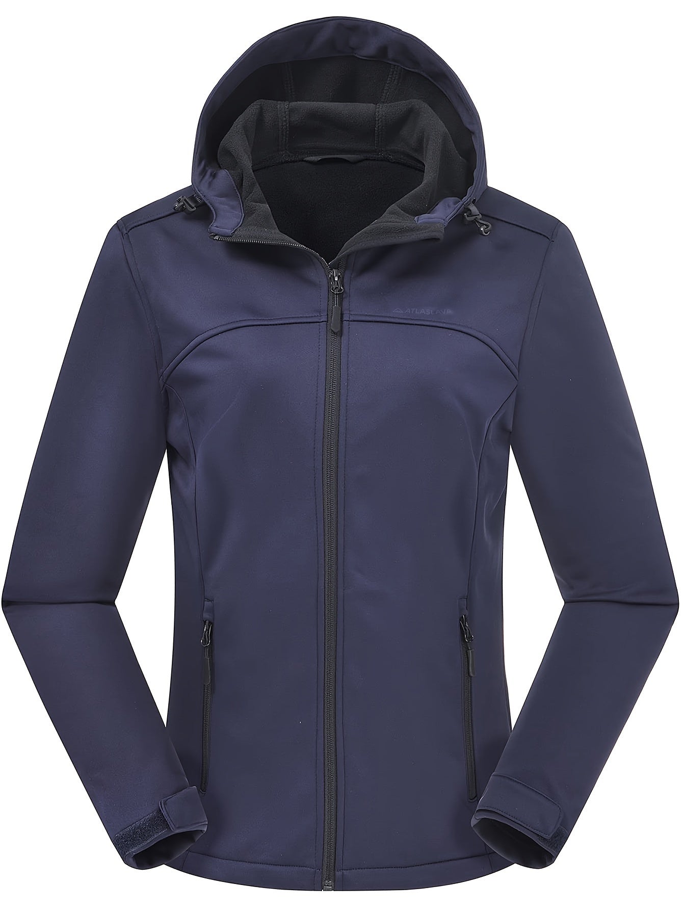 Women's Softshell Jacket - Fleece-Lined & Windproof - Adjustable Hood
