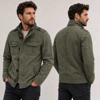 Field Jacket for Men - Military Style Utility Jacket - 6 Pockets