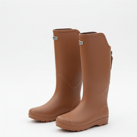 Women's Rain Boots - Knee-High & Waterproof - Non-Slip Sole