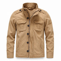 Field Jacket for Men - Military Style Utility Jacket - 6 Pockets