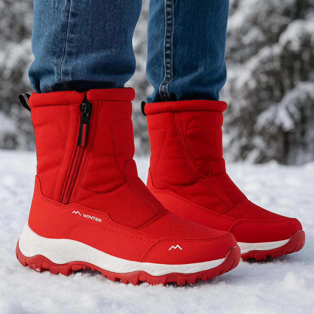 Winterstiefel Damen Wasserdicht & Gefüttert Oxford Gewebe
