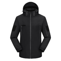 Men's Softshell Jacket - Removable Hood - Fleece Lined