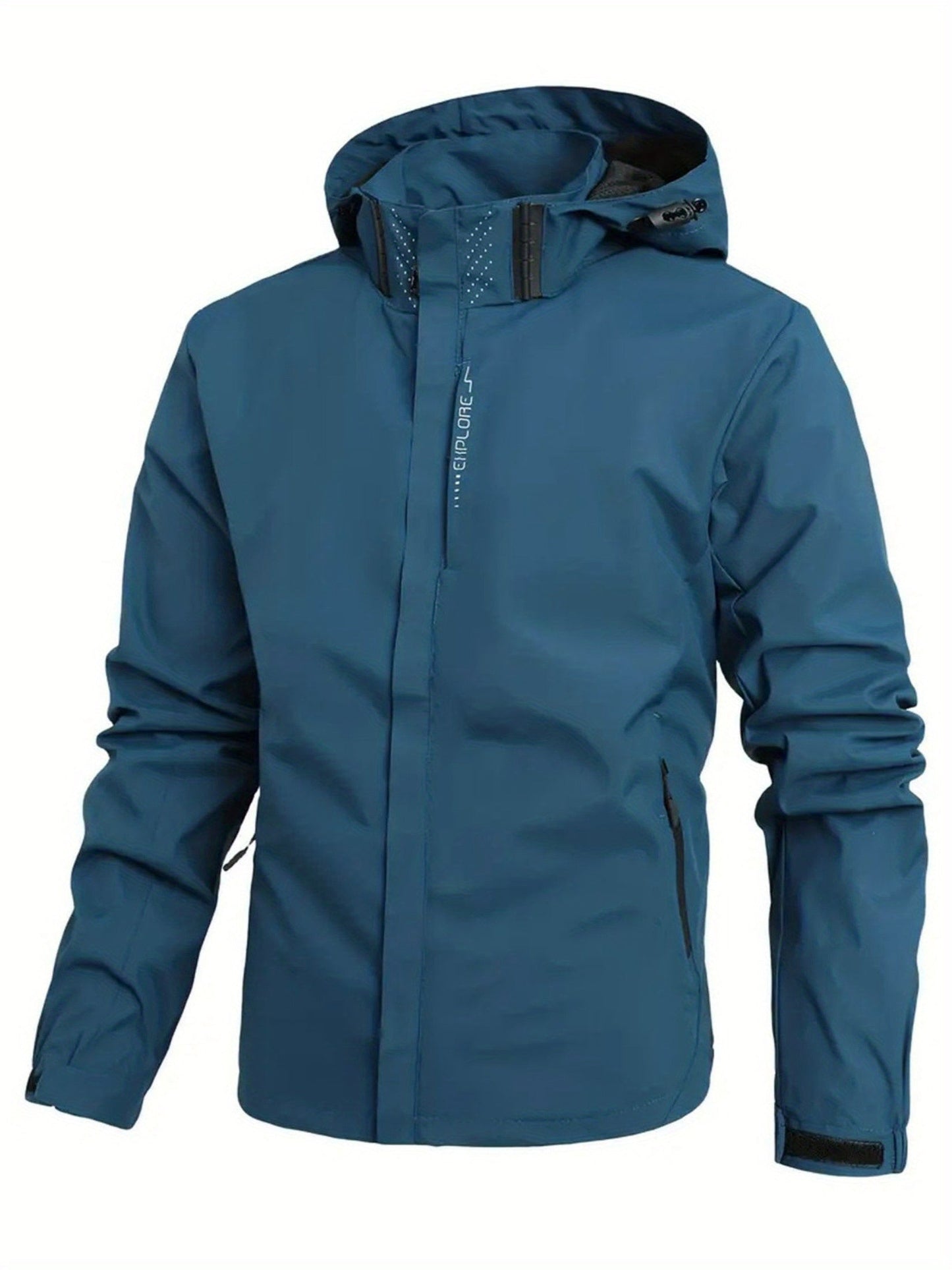 Men's Rain Jacket - Waterproof & Windproof - Removable Hood