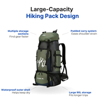 Waterproof Hiking Backpack – 90L Capacity – Adventure Ready