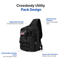 Tactical Sling Bag 25L – Crossbody Pack – Heavy-Duty