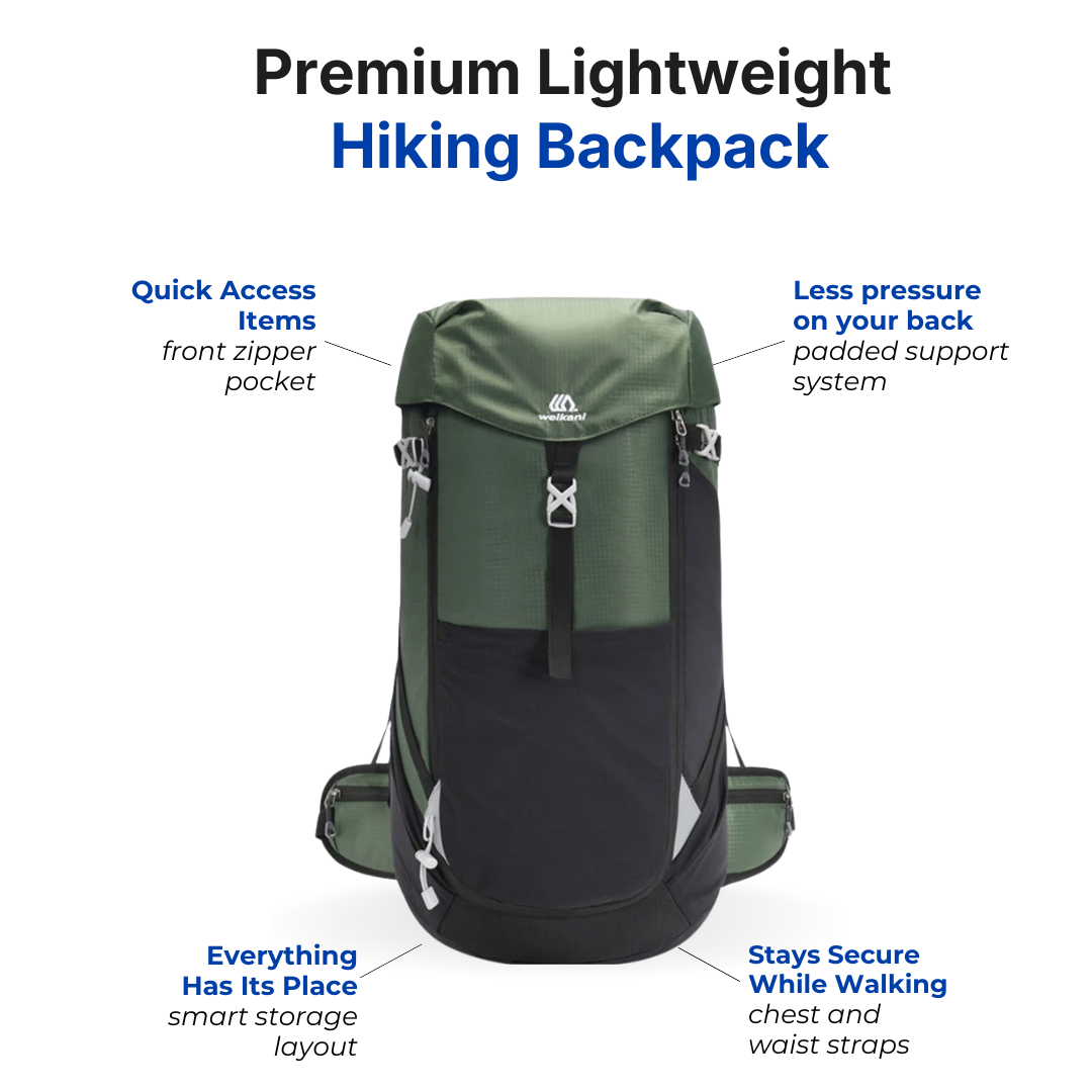 Premium Hiking Backpack – 50L Capacity – Lightweight