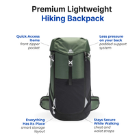 Premium Hiking Backpack – 50L Capacity – Lightweight