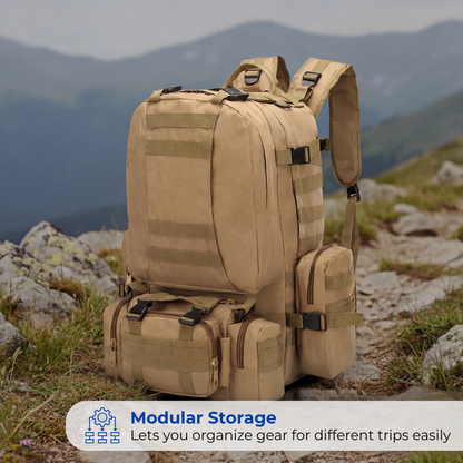 Military Tactical Backpack – Modular – Water-Resistant