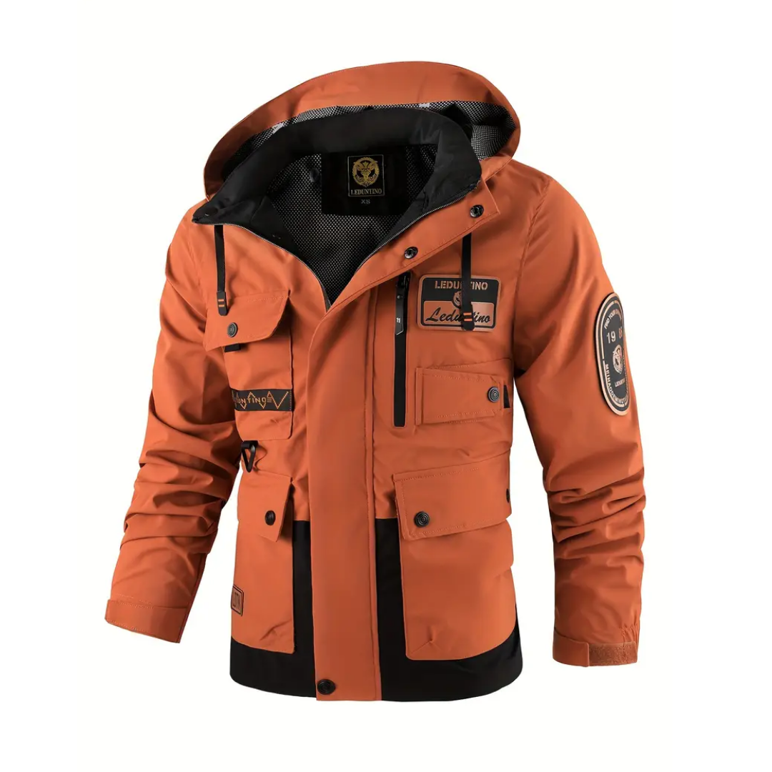 Steppjacke Herren mit Kapuze - Abnehmbar - Gefüttert