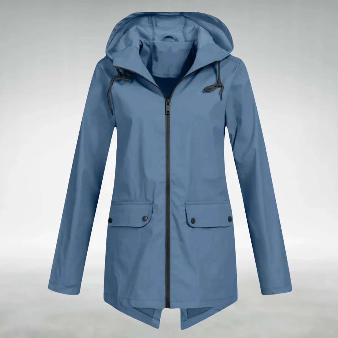 Women's Rain Jacket - Waterproof & Windproof - Adjustable Hood