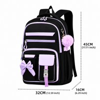 Girls Backpack - Bow Detail - Fits a 15.6" Laptop
