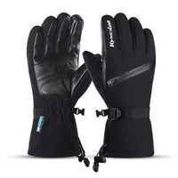 Ski Gloves - Waterproof - Leather Palm