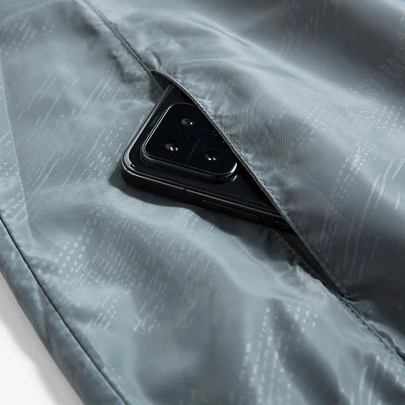 Men's Rain Jacket - Water-Repellent Packable Windbreaker - UPF 50 Sun Protection