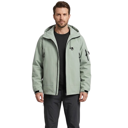 Men's Rain Jacket - Waterproof 5,000mm, Windproof Hood