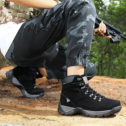 Men's Hiking Boots - Water-Resistant & Ankle Support - Non-Slip Tread