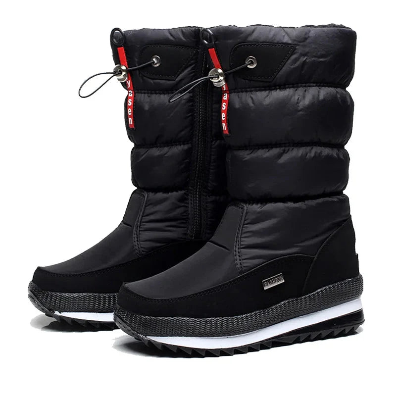 Women's Winter Boots - Waterproof & Insulated - Mid-Calf